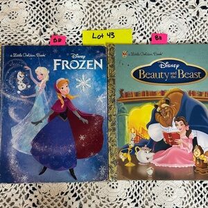 Disney Little Golden Book Set - Frozen & Beauty and the Beast